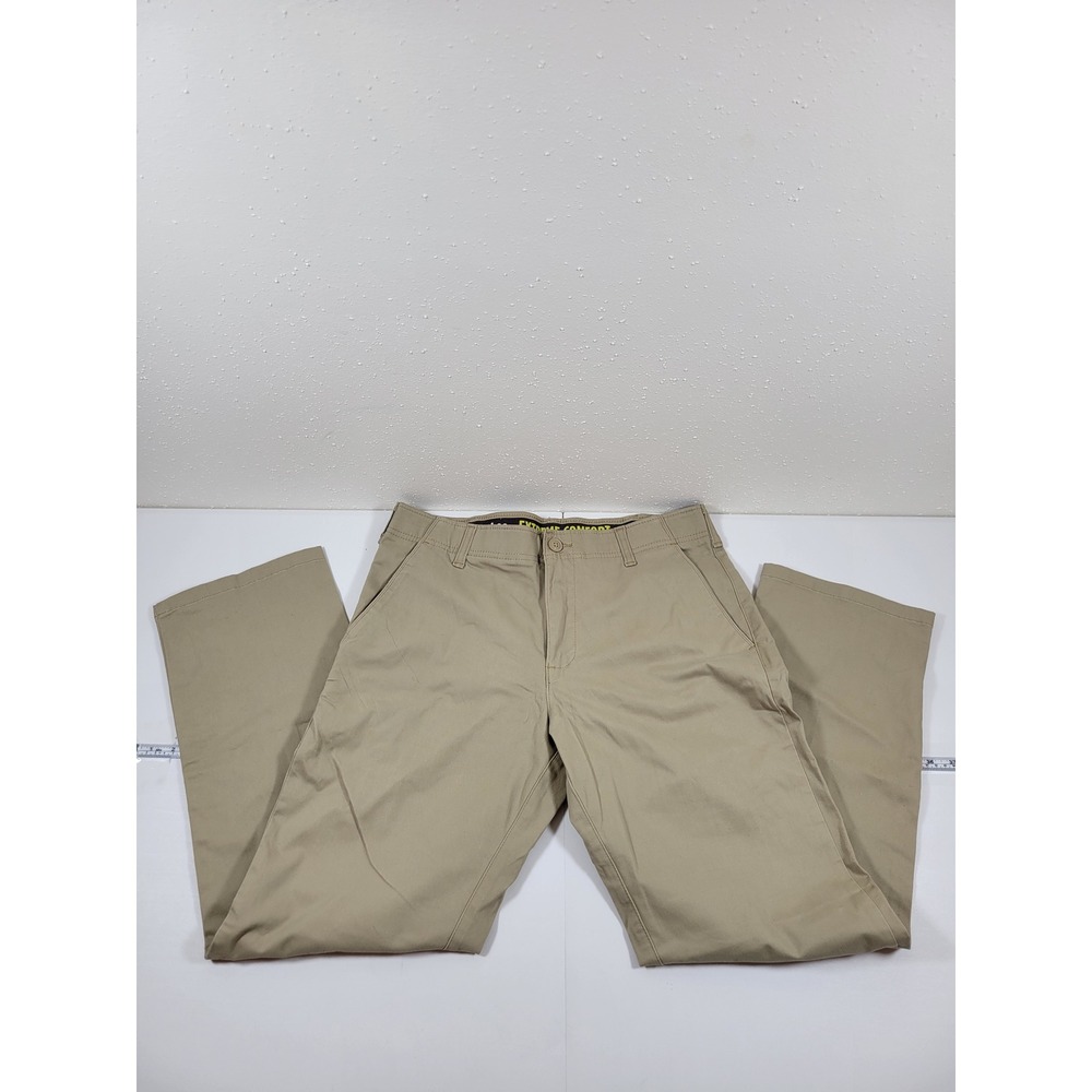 Lee Extreme Comfort Pants Mens 34x30 Khaki Excellent Straight Fit Chino 0897